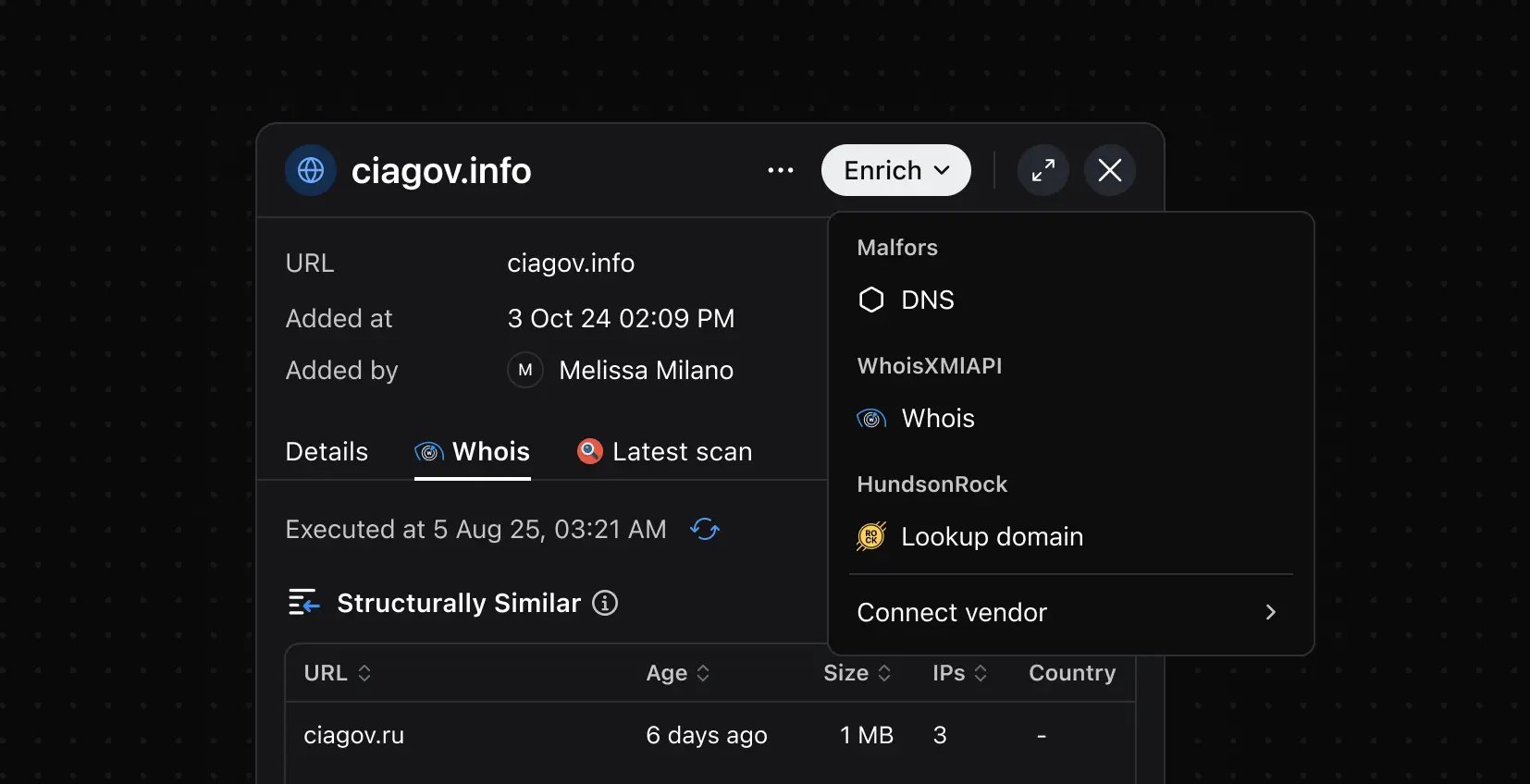 Built-In Enrichments
